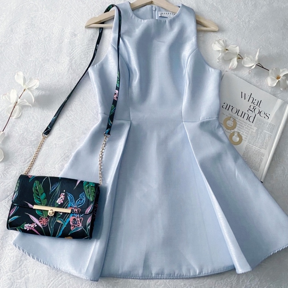 KEEPSAKE THE LABEL Dress Formal Event Wedding Guest Party Prom Homecoming Skater - Picture 2 of 9